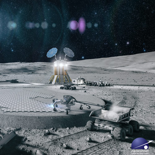 Astroport Space Technologies, awarded a NASA Technology Research contract for lunar construction