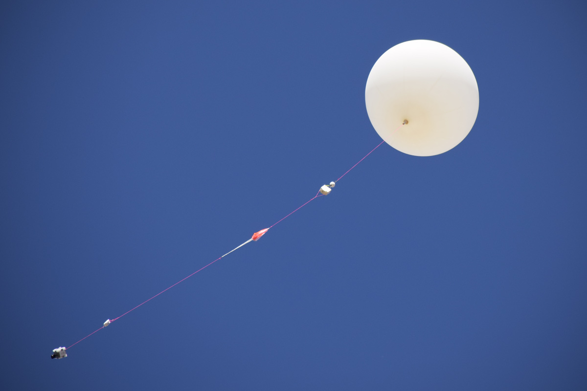Lux Researchsat Launch balloon