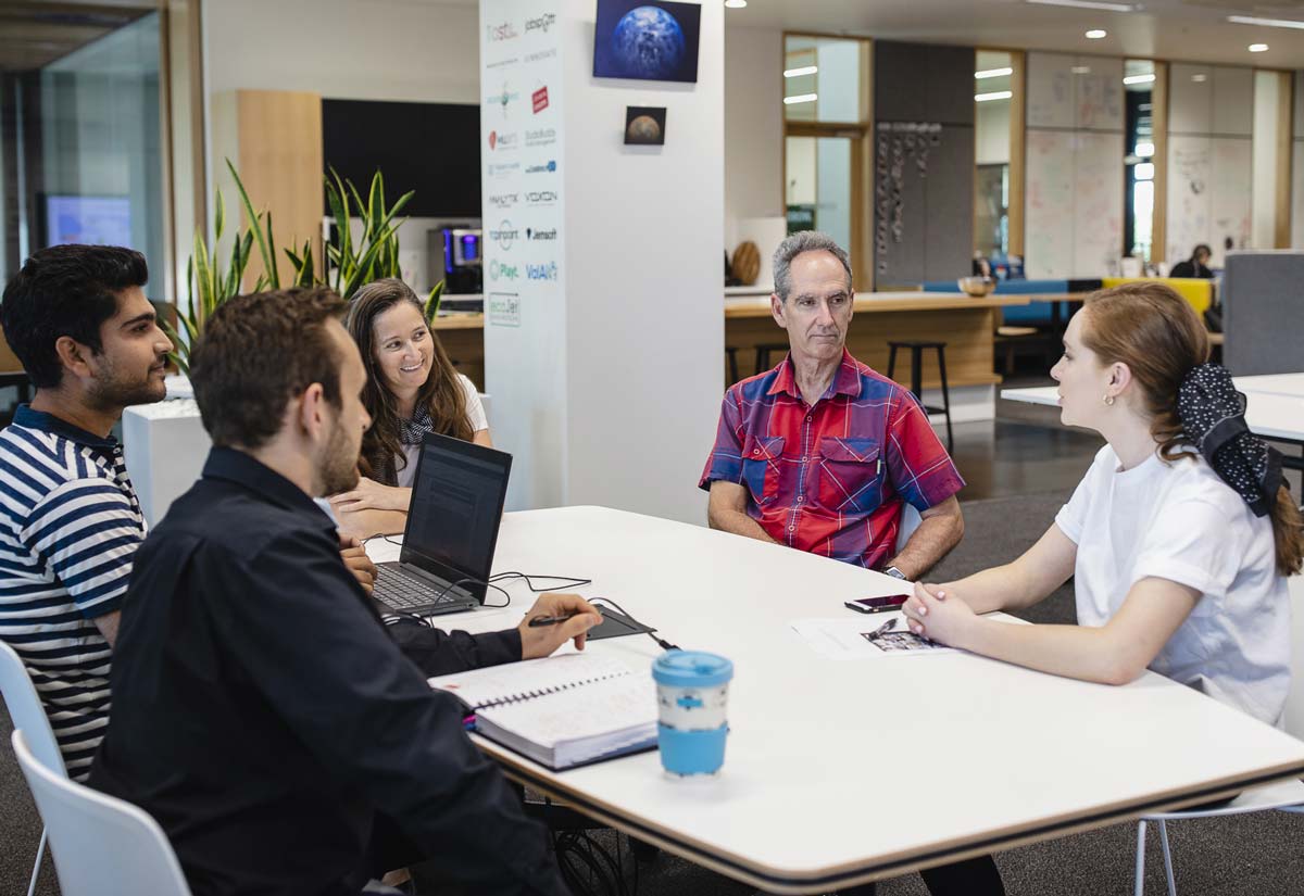 Startups & staff at the Innovation & Collaboration Centre